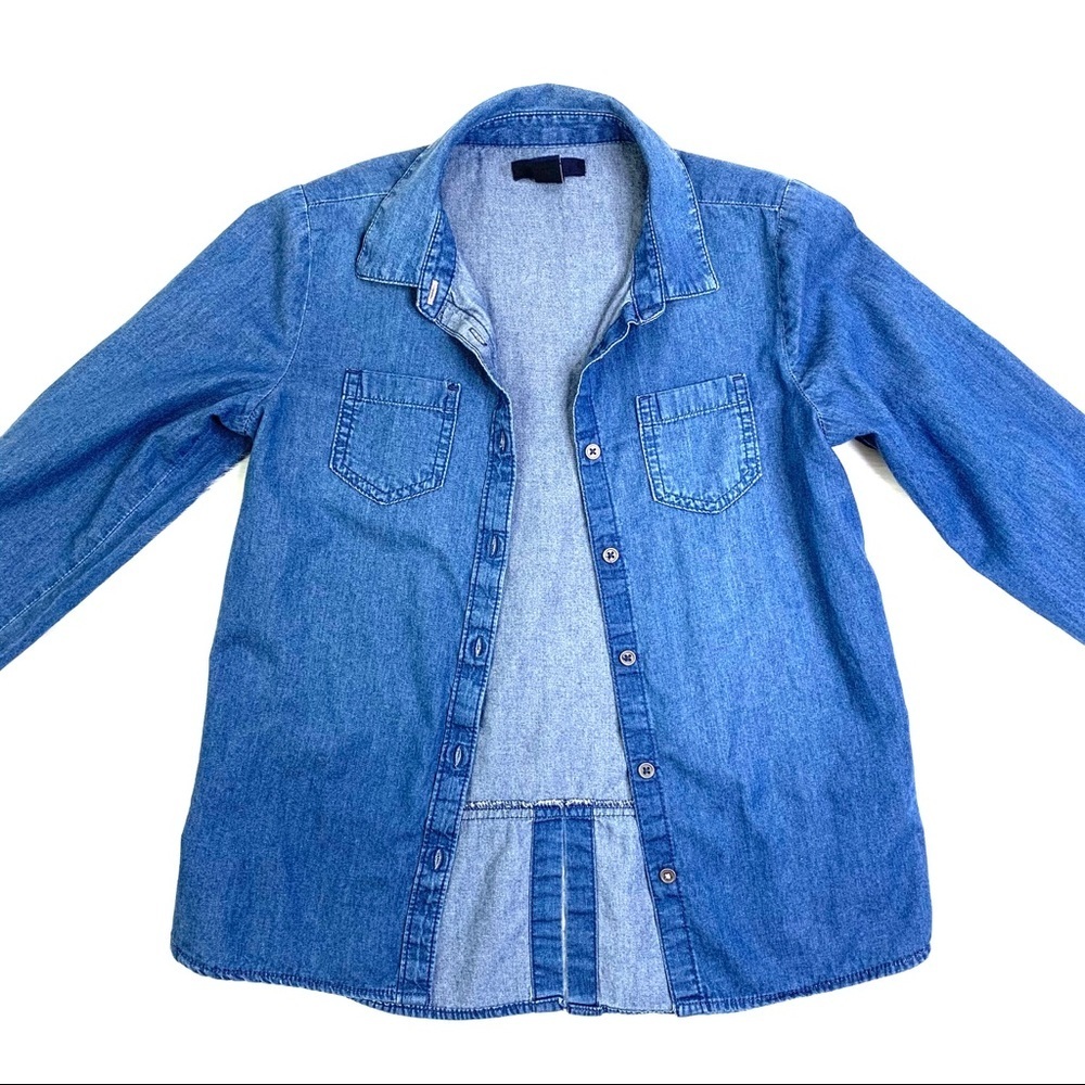 ✨Girls kids Gap denim Flannel